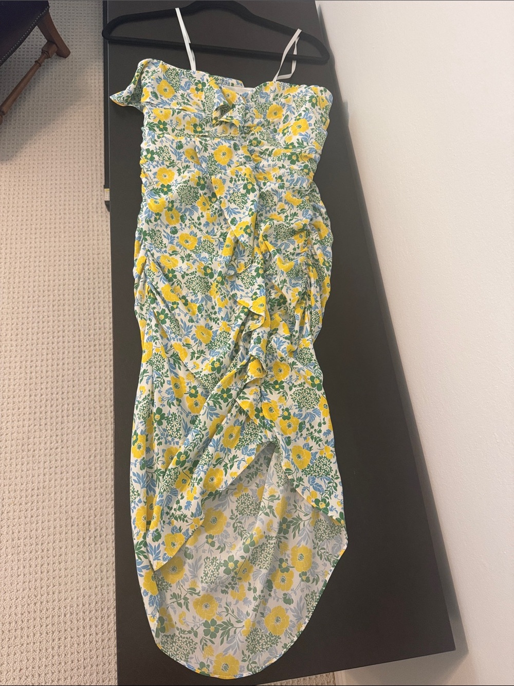 Veronica Beard Floral Strapless Dress